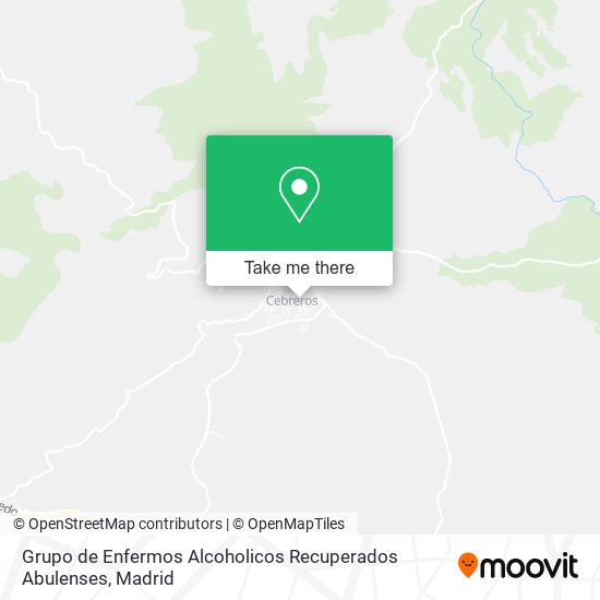 mapa Grupo de Enfermos Alcoholicos Recuperados Abulenses