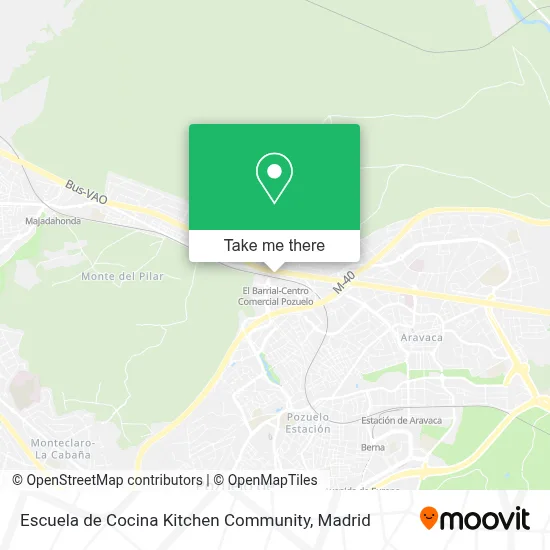 Escuela de Cocina Kitchen Community map