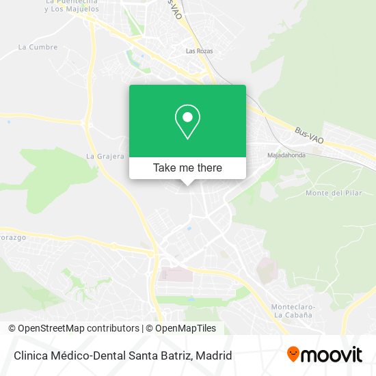 mapa Clinica Médico-Dental Santa Batriz