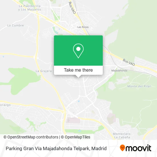 Parking Gran Vía Majadahonda Telpark map