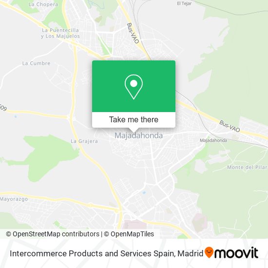 Intercommerce Products and Services Spain map