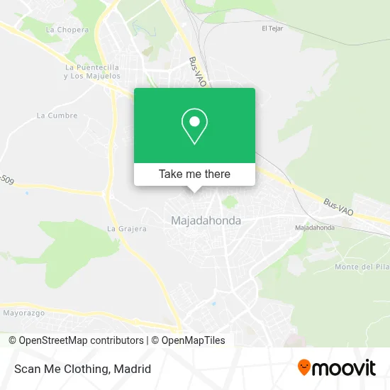 Scan Me Clothing map
