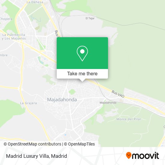 mapa Madrid Luxury Villa