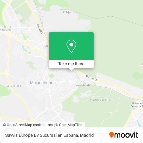 Savvis Europe Bv Sucursal en España map