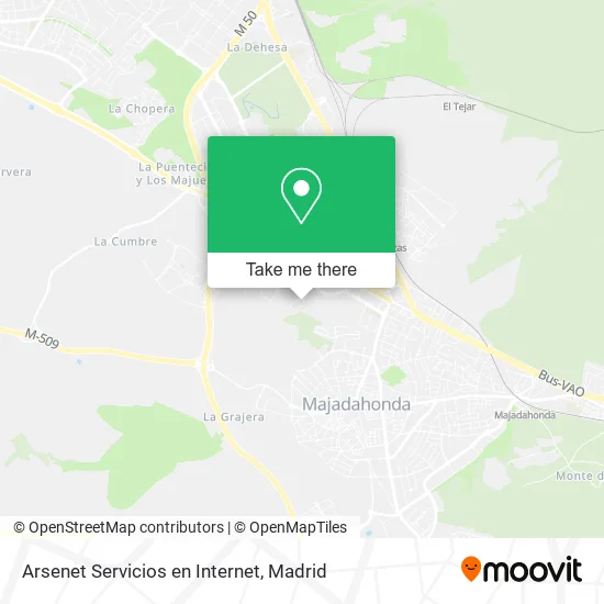 Arsenet Servicios en Internet map