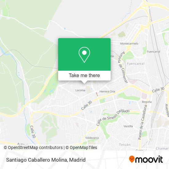 Santiago Caballero Molina map