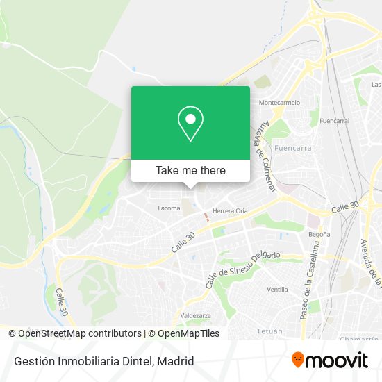 mapa Gestión Inmobiliaria Dintel