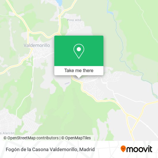 mapa Fogón de la Casona Valdemorillo