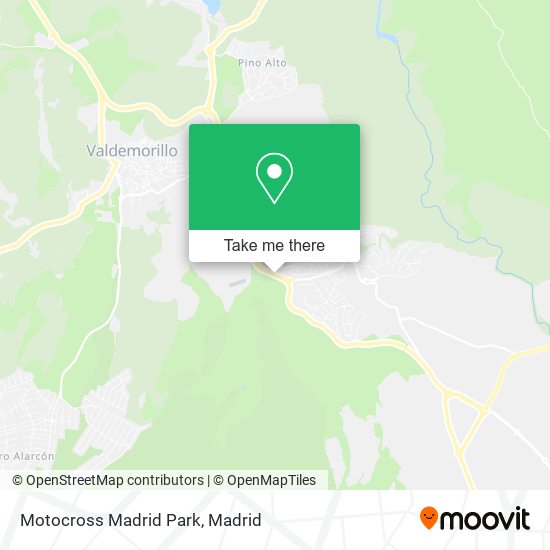 Motocross Madrid Park map