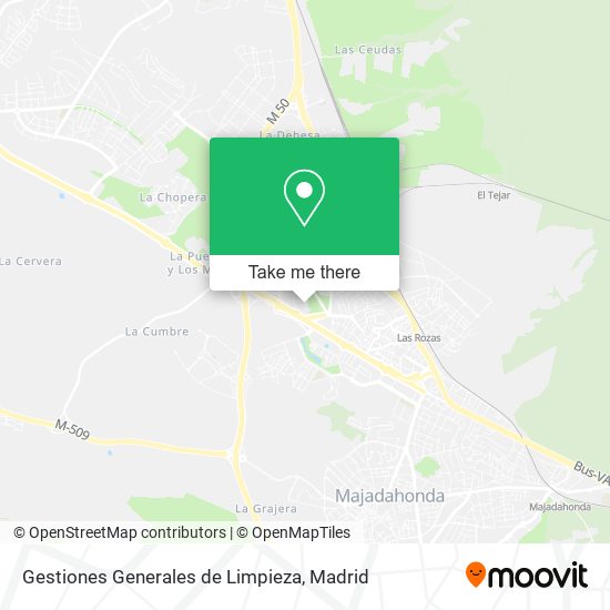 Gestiones Generales de Limpieza map