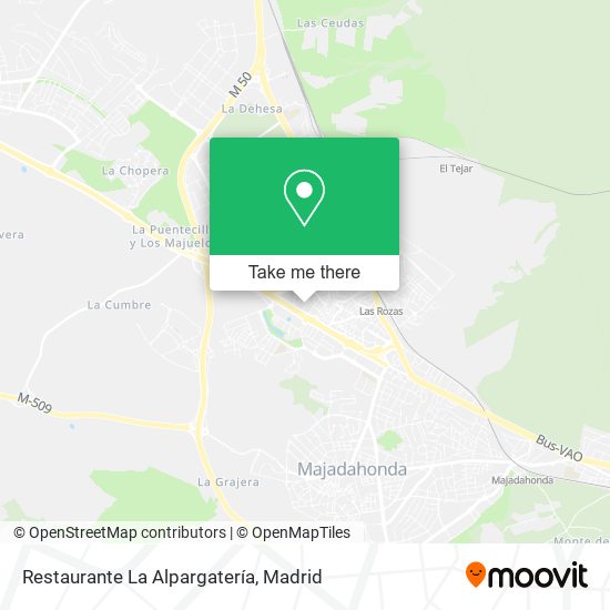 Restaurante La Alpargatería map