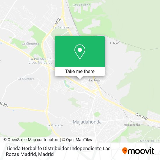 Tienda Herbalife Distribuidor Independiente Las Rozas Madrid map