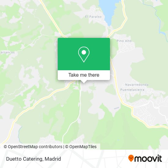 Duetto Catering map