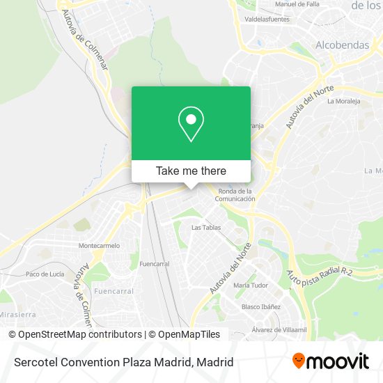 Sercotel Convention Plaza Madrid map