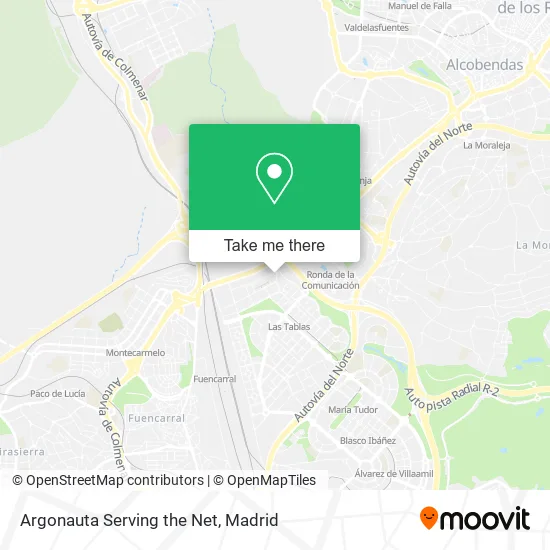 Argonauta Serving the Net map