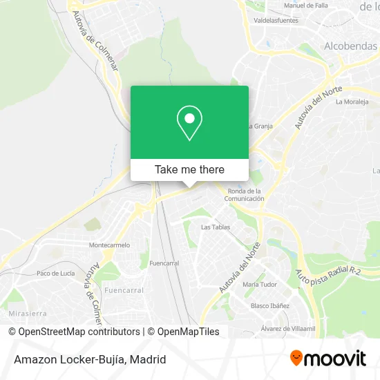 Amazon Locker-Bujía map