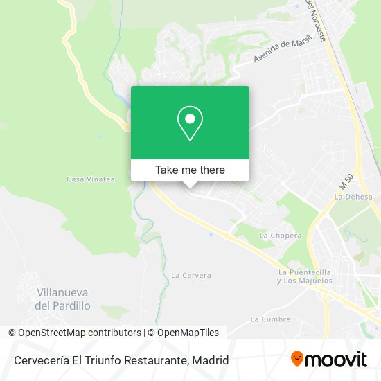 Cervecería El Triunfo Restaurante map