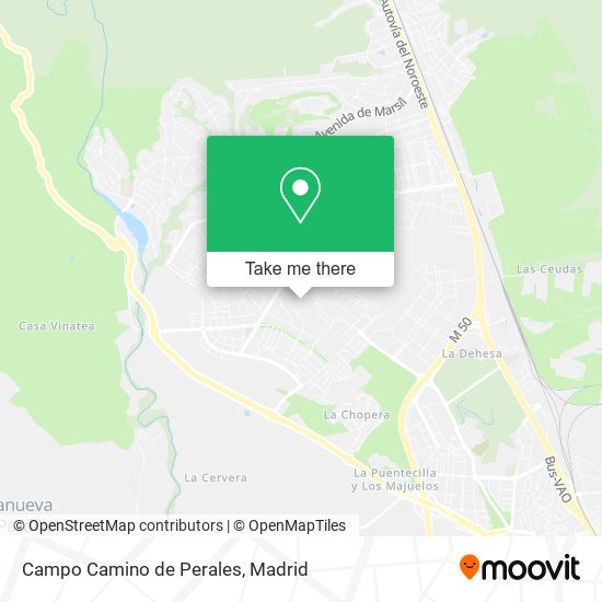 mapa Campo Camino de Perales