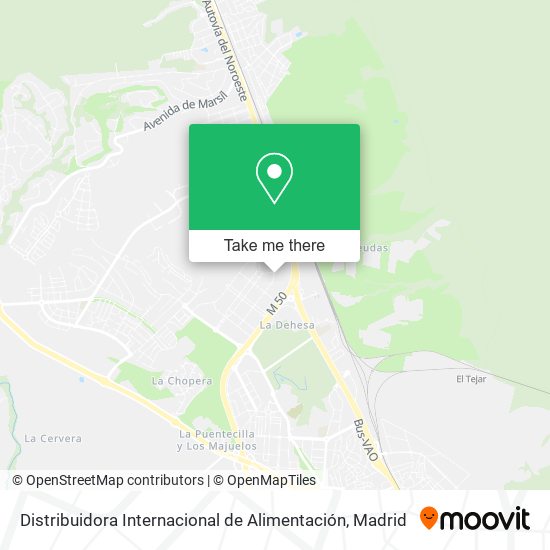 Distribuidora Internacional de Alimentación map