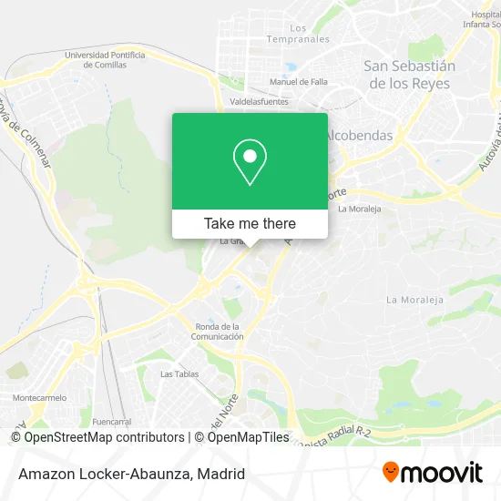 Amazon Locker-Abaunza map
