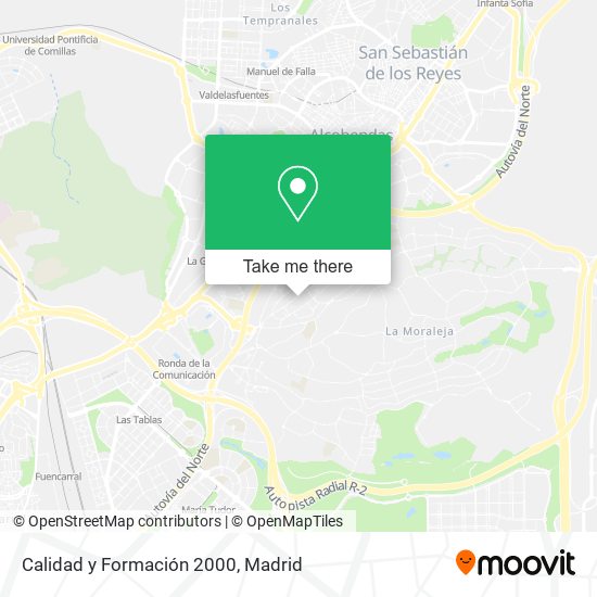Calidad y Formación 2000 map