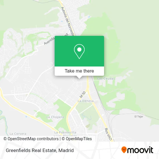Greenfields Real Estate map