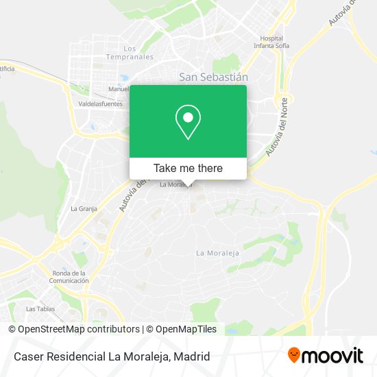 Caser Residencial La Moraleja map