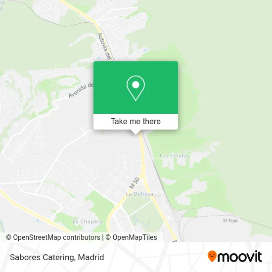 Sabores Catering map