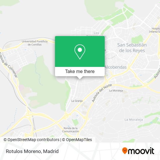 Rotulos Moreno map