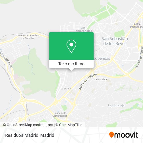 Residuos Madrid map