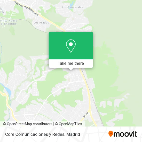Core Comunicaciones y Redes map