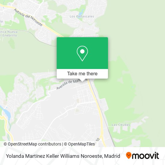 Yolanda Martínez Keller Williams Noroeste map