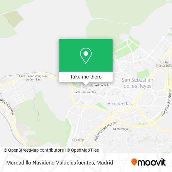 Mercadillo Navideño Valdelasfuentes map