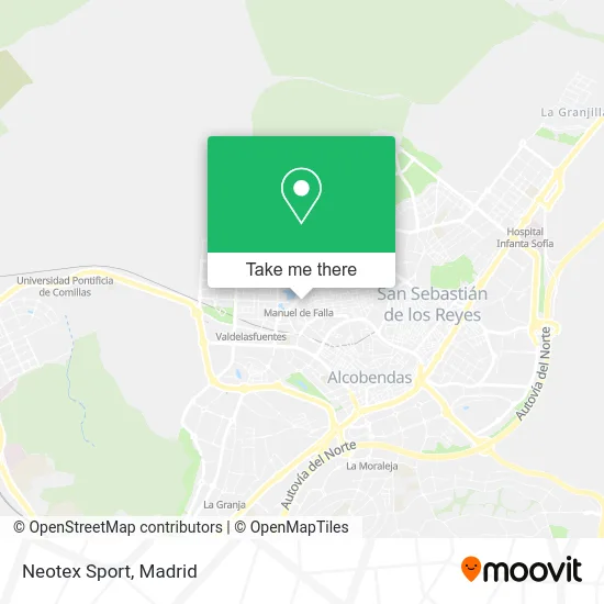 Neotex Sport map
