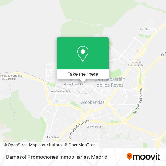 Damasol Promociones Inmobiliarias map