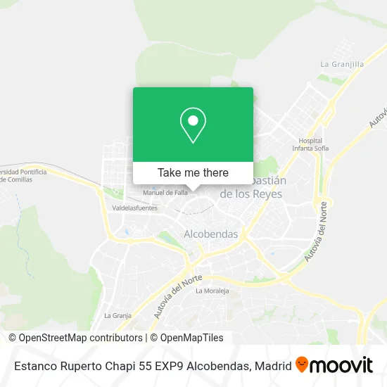 Estanco Ruperto Chapi 55 EXP9 Alcobendas map