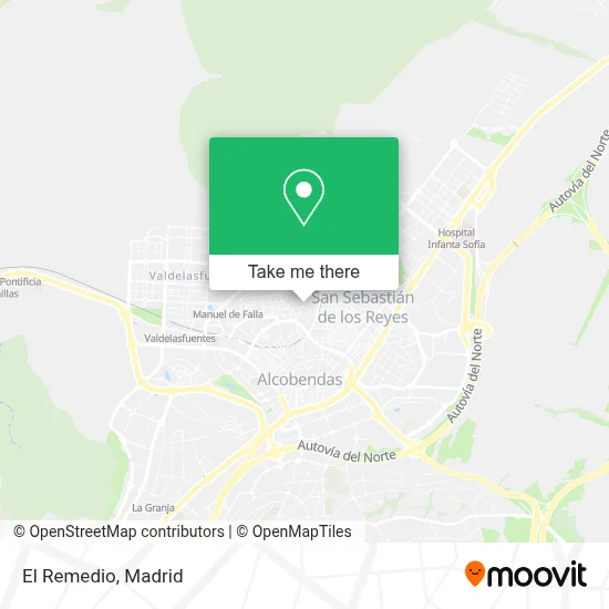 El Remedio map
