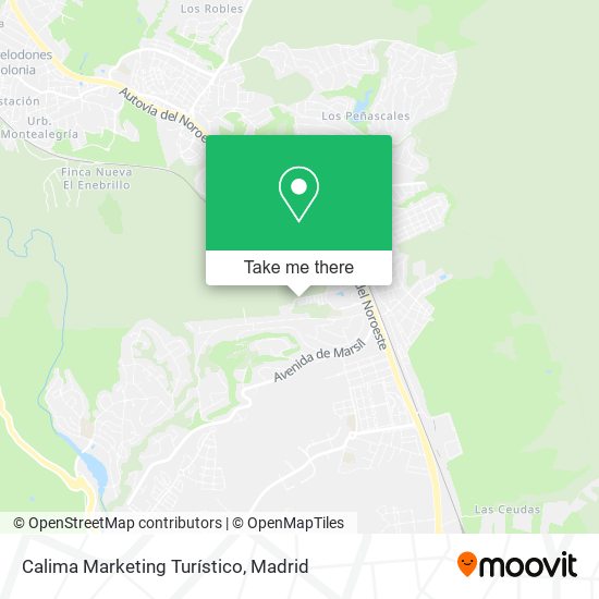 Calima Marketing Turístico map