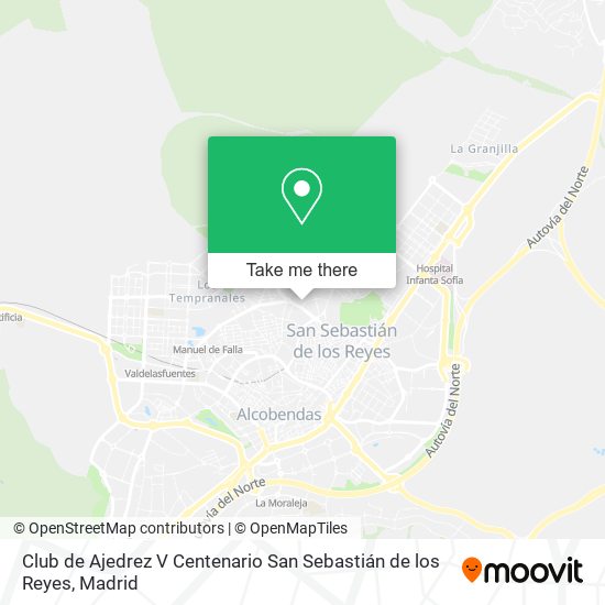 Club de Ajedrez V Centenario San Sebastián de los Reyes map