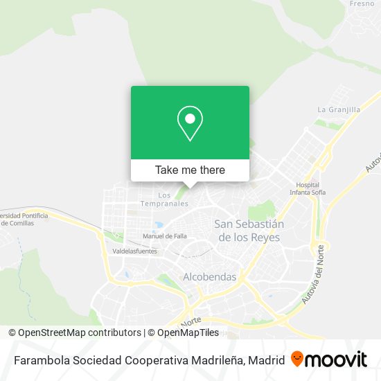 Farambola Sociedad Cooperativa Madrileña map