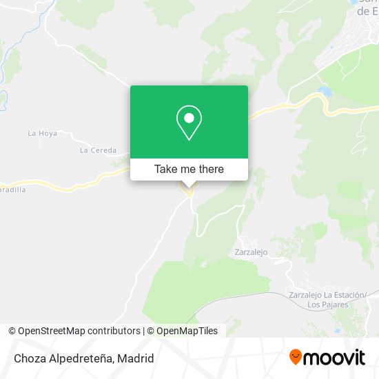 Choza Alpedreteña map