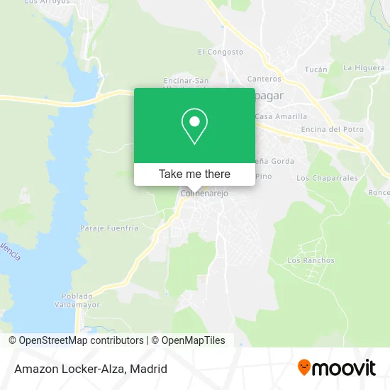 Amazon Locker-Alza map