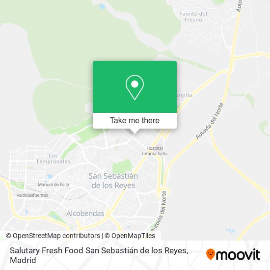 Salutary Fresh Food San Sebastián de los Reyes map