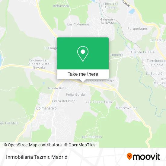 Inmobiliaria Tazmir map