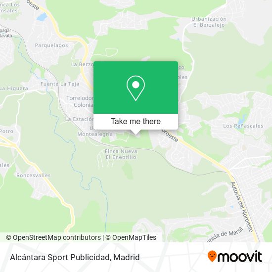 mapa Alcántara Sport Publicidad