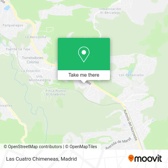 Las Cuatro Chimeneas map