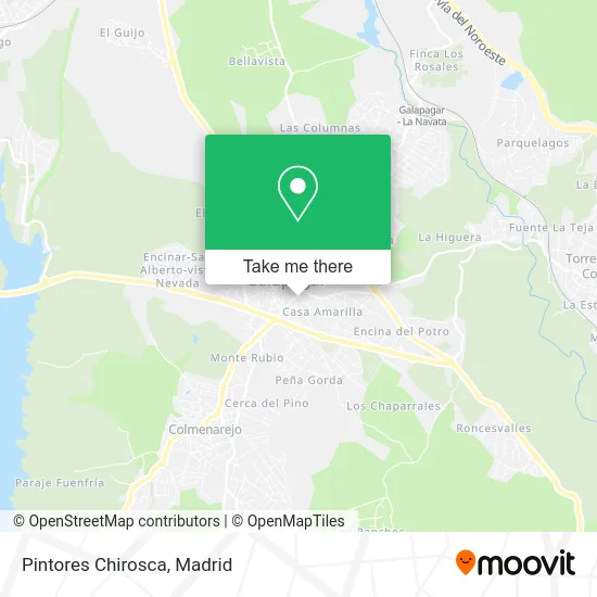 Pintores Chirosca map