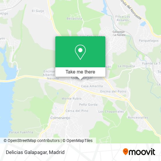 Delicias Galapagar map