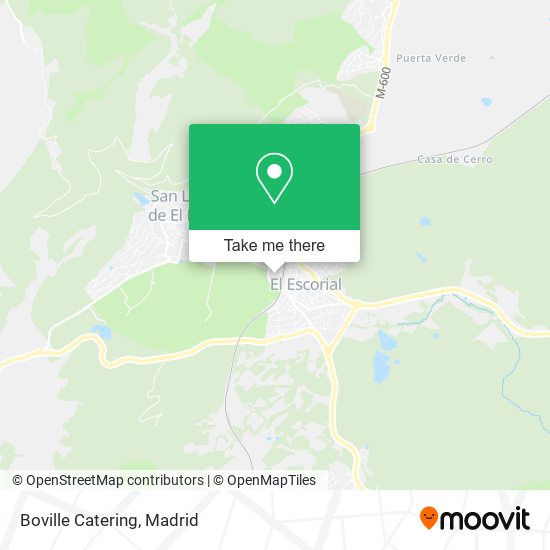 Boville Catering map