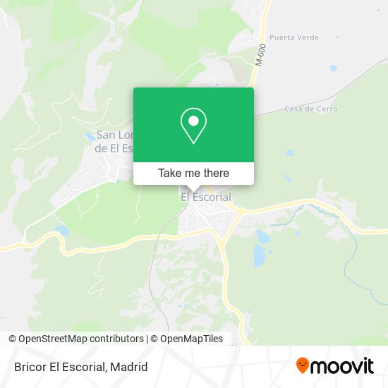 Bricor El Escorial map